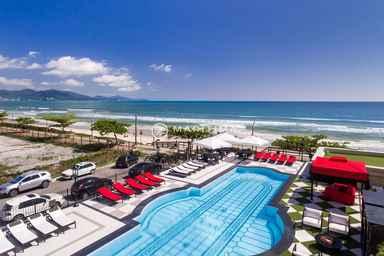 Itapema-SC FRENTE MAR MOBILIADO NA MEIA PRAIA (4 SUITES)